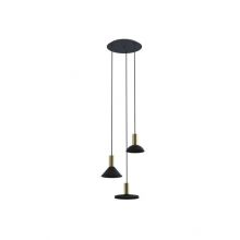 Hermonos_iii oprawa wiszaca 3xGU10 10W czarno/złota